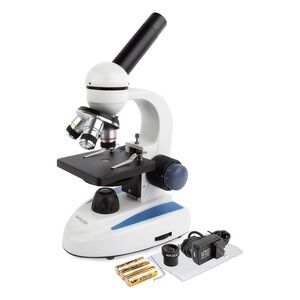 AmScope M158C 40X-1000X C&F Compound Microscope with Metal Frame and Glass Lens